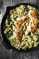 Parmesan Chicken and Orzo