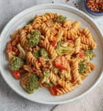 Creamy Tomato Pasta with Broccoli