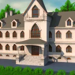Medieval mansion in modern style, photorealism (1).webp