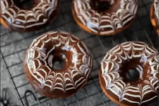Halloween Spider Web Donuts
