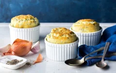 Swiss Chard, Parmesan and Cottage Cheese Soufflé