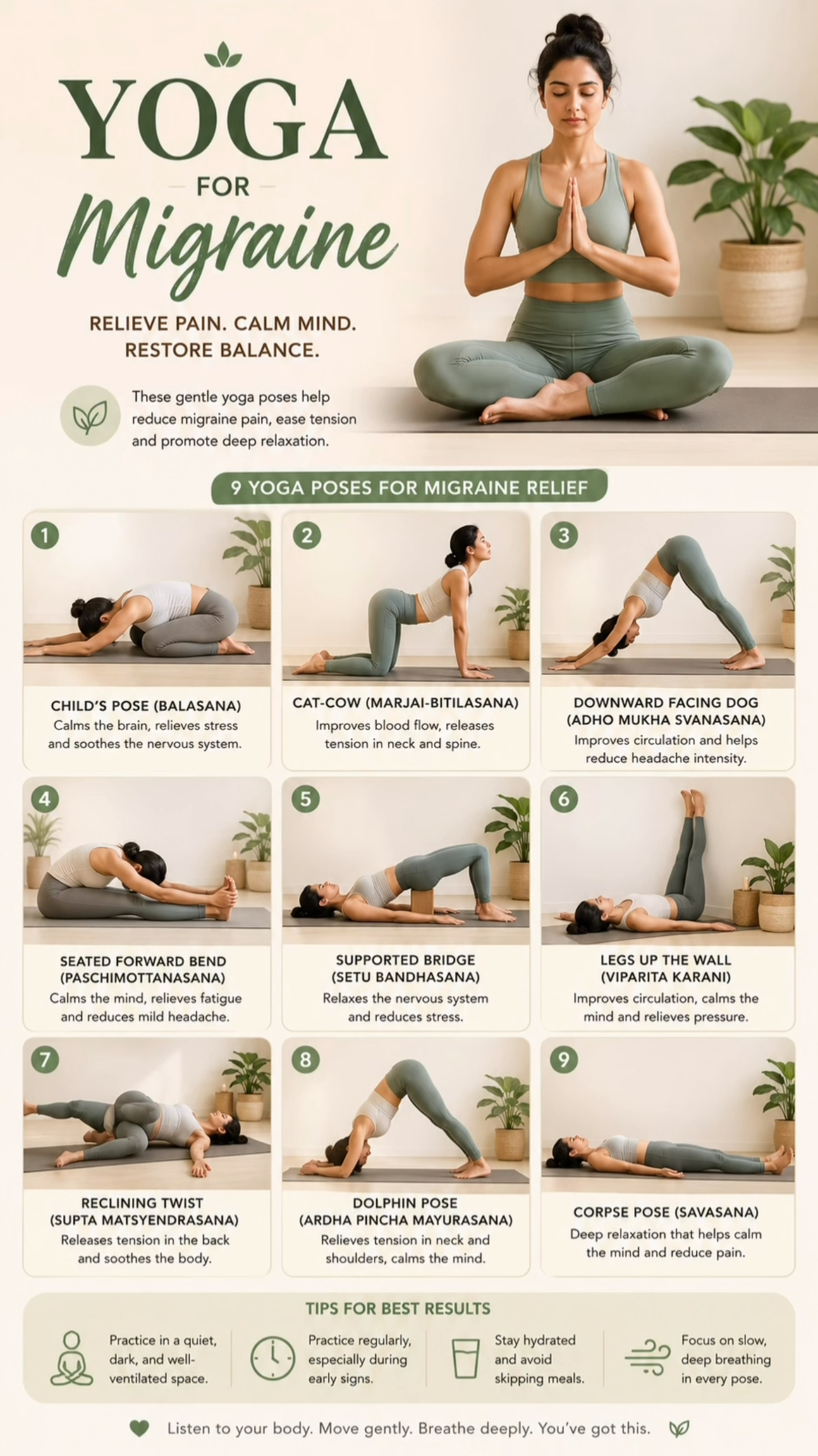 Yoga For Migraine Relief