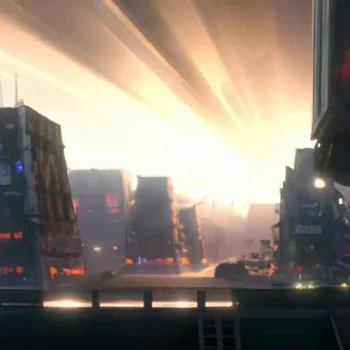 Create a photorealistic image of a city in space with intricate details and god rays. Use refe...jpg