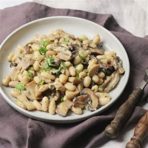 'Cannellini Beans with Wild Mushrooms'
