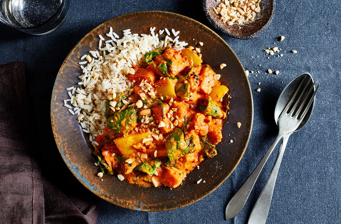 'Sweet Potato and Peanut Massaman Curry'